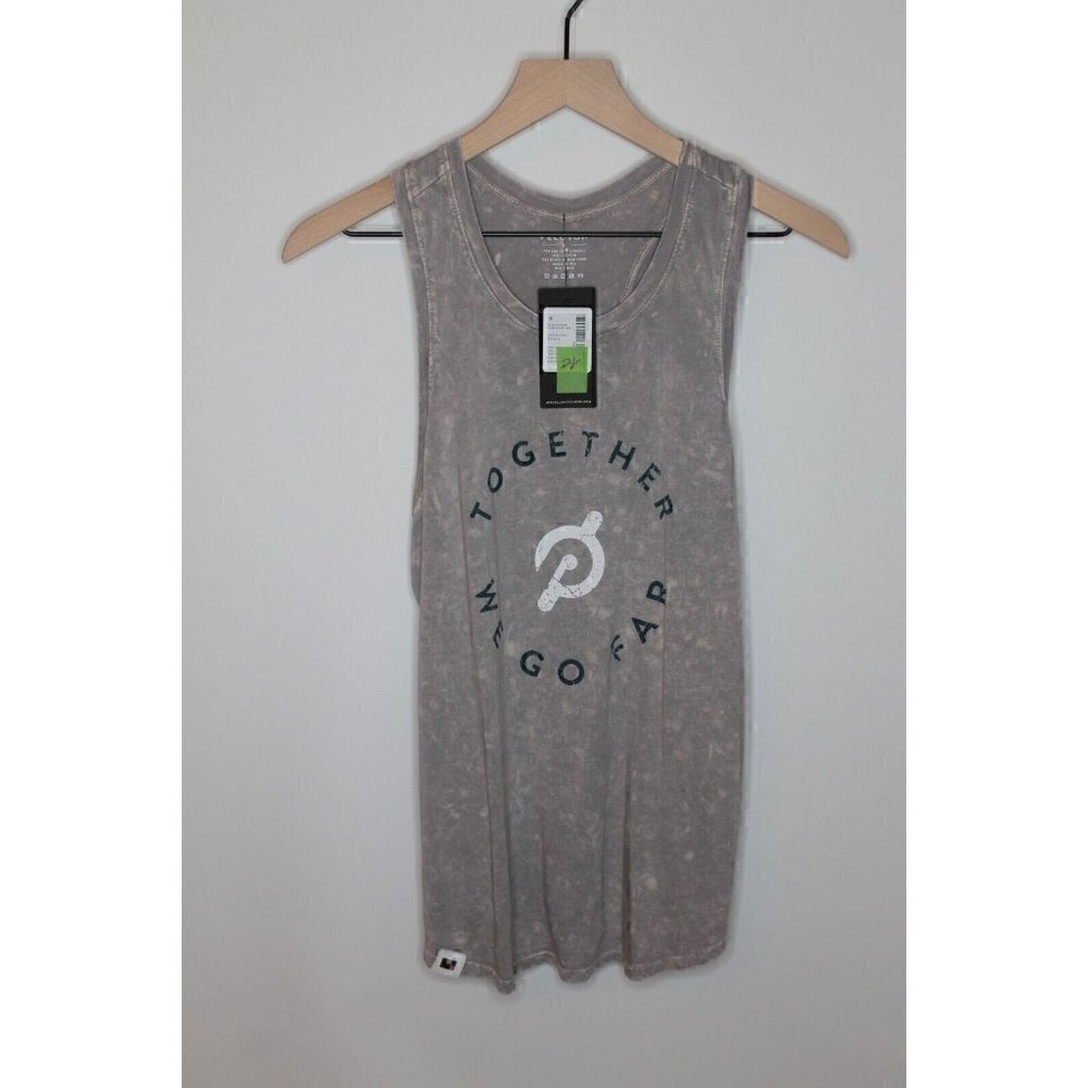 Peloton Go-To Racer Tank Graphic Together We Go Far Womens Size Small NWT